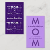 Carte D'appel Télécartes à la mode de maman (Devant / Derrière)