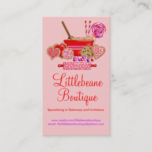 Carte D'appel Télécartes d'affaires de biscuits et de bonbons (Devant)