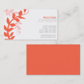 Carte D'appel Télécartes de conception florale (Devant / Derrière)