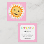 Carte D'appel Télécartes de maman de Playdate (Devant / Derrière)