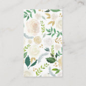 Carte D'appel Télécartes élégantes de monogramme (Dos)