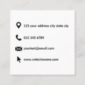 Carte D'appel Télécharger une photo et ajouter du texte - Person (Dos)