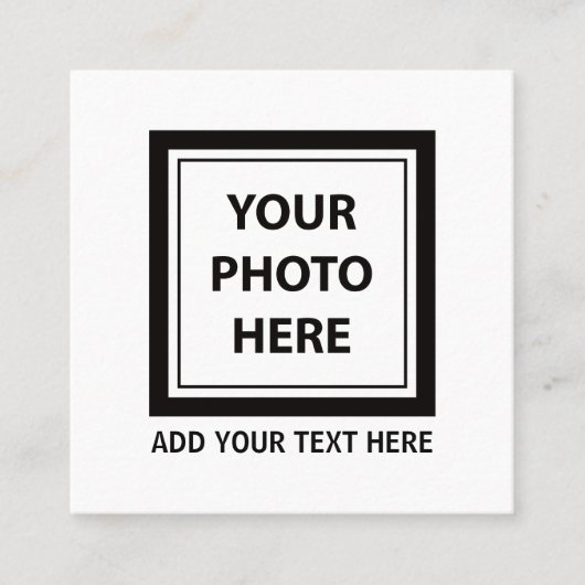 Carte D'appel Télécharger une photo et ajouter du texte - Person (Devant)