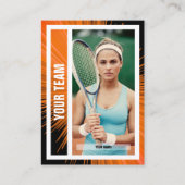 Carte D'appel Tennis Team Trading Card - Orange/Black Rays (Devant)
