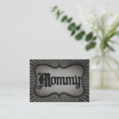 Carte D'appel Texte gothique maman (Debout devant)