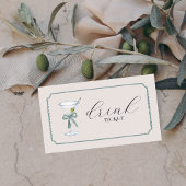 Carte D'appel Tini Bit plus âgé | Billet à thème Martini