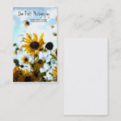 Carte D'appel Tournesols (Devant / Derrière)