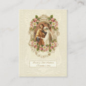 Carte D'appel Traditional Catholic Wedding Prayer Holy Card (Devant)