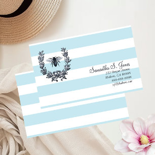 Carte d'appel traditionnelle Wreath/Napoleonic Bee