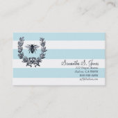 Carte d'appel traditionnelle Wreath/Napoleonic Bee (Devant)