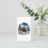 Carte D'appel Train de Noël Croire (Debout devant)