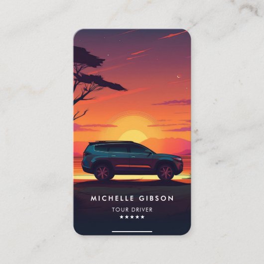 Carte D'appel Transport Taxi Guide Tour Guide Minimal (Devant)