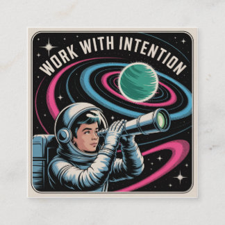 Carte D'appel Travailler avec Intention