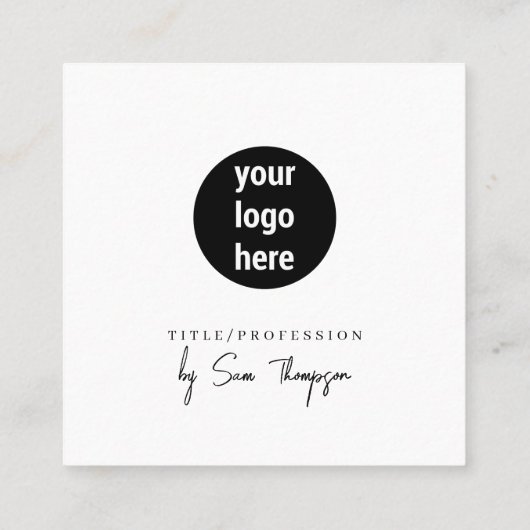 Carte D'appel Triple Icon & QR Code Business Social Media Logo (Dos)