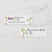 Carte D'appel Trois Chouettes Jouent Date (Devant / Derrière)