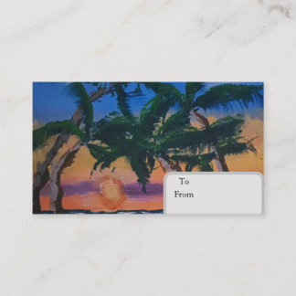 Carte D'appel Tropical  card