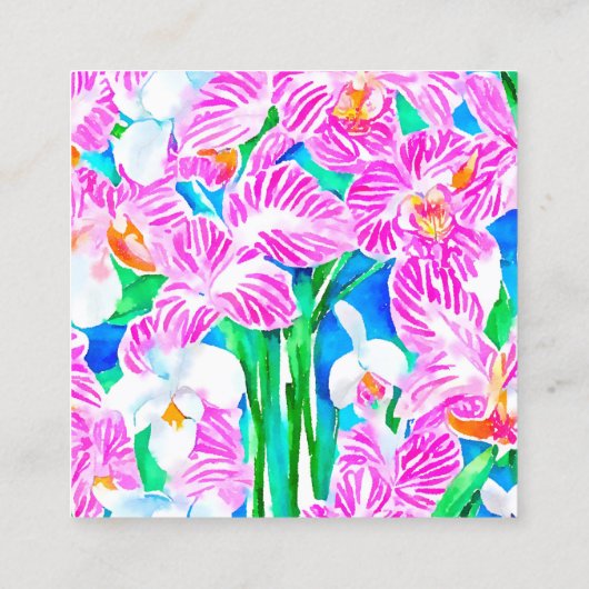 Carte d'appel tropicale, Boîtier Monogramme (Dos)