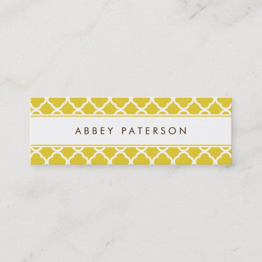 Carte d'appel Ultra Moderne (Devant)