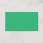 Carte D'appel un arrière - plan vert avec une bordure blanche (Devant)