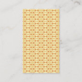 Carte D'appel un superbe design Arrière - plan jaune et blanc (Devant)