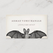 Carte d'appel Vampire Bat Halloween (Devant)