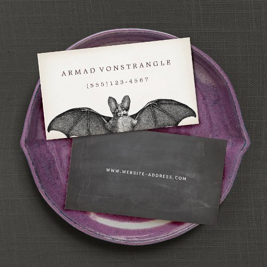 Carte d'appel Vampire Bat Halloween