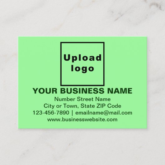 Carte d'appel verte de marque commerciale (Devant)