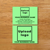 Carte d'appel verte de marque commerciale