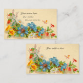 Carte d'appel victorienne (Devant / Derrière)