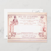 Carte d'appel victorienne millionnaire (Devant / Derrière)