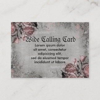 Carte D'appel Vieille clé et roses