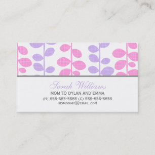 Carte D'appel Vignes roses et pourpres