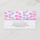 Carte D'appel Vignes roses et pourpres (Devant)