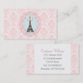 Carte d'appel Vintage Paris (Devant / Derrière)