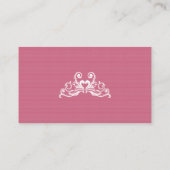 Carte d'appel Vintage Pink (Dos)