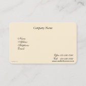 Carte d'appel vintage Red Floral (Dos)