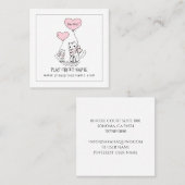 Carte D'appel Whimsical Cats Custom Kid's Play Group (Devant / Derrière)