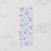 Carte D'appel Winter Snowtime lit Mini Signet Calling Card (Devant)