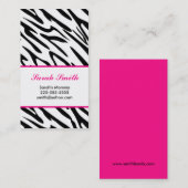 Carte D'appel Zèbre (Devant / Derrière)