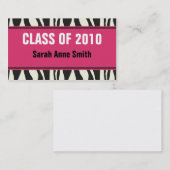 Carte D'appel Zèbre (Devant / Derrière)