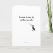 Carte Dapper Pigeon Fête du Père Editable (Dos)