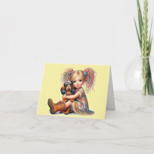 Carte Dapple Dachshund Toute Occasion (Devant)