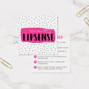 Carte d'application fuchsia Flirty de LipSense