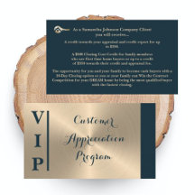 Carte d'appréciation client Gold Key VIP