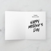 Carte d'appréciation de la fête des mères (Intérieur)