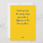 Carte d'appréciation de la Semaine nationale des i (Dos)