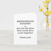 Carte d'appréciation de l'assistant administratif (Fleur jaune)