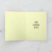 Carte d'appréciation de l'entraîneur de softball,  (Intérieur)