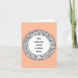 Carte d'appréciation des bénévoles