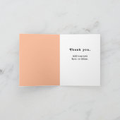 Carte d'appréciation des bénévoles (Intérieur)